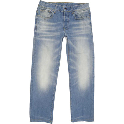 G-Star 3301 Men Blue Straight Regular Stretch Jeans W30 L27