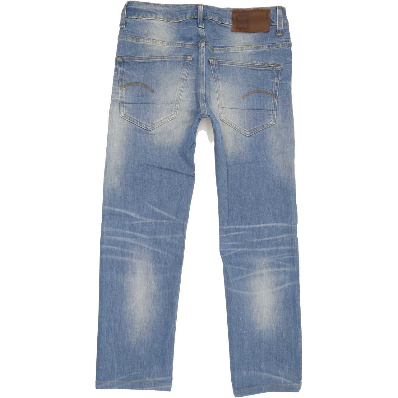 G-Star 3301 Men Blue Straight Regular Stretch Jeans W30 L27