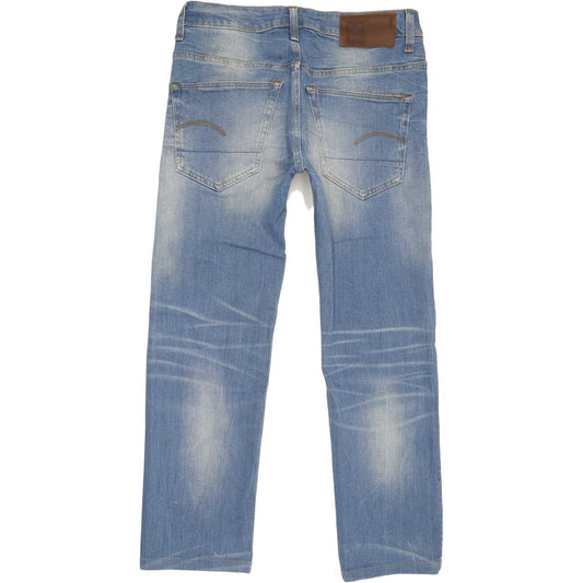 G-Star 3301 Men Blue Straight Regular Stretch Jeans W30 L27