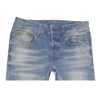 G-Star 3301 Men Blue Straight Regular Stretch Jeans W30 L27