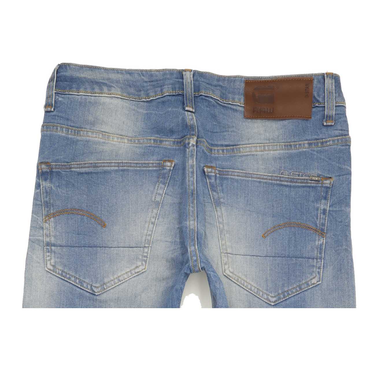 G-Star 3301 Men Blue Straight Regular Stretch Jeans W30 L27