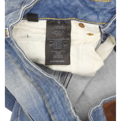 G-Star 3301 Men Blue Straight Regular Stretch Jeans W30 L27
