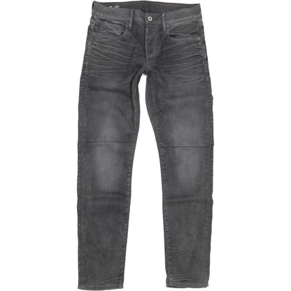 G-Star 3301 Men Grey Straight Slim Stretch Jeans W31 L34