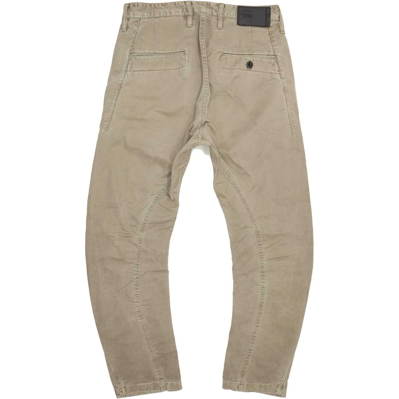G-Star Broson Men Beige Tapered Chino Stretch Jeans W28 L30