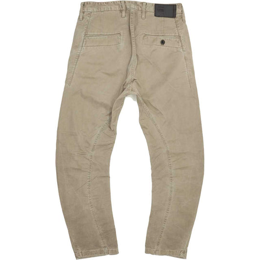 G-Star Broson Men Beige Tapered Chino Stretch Jeans W28 L30
