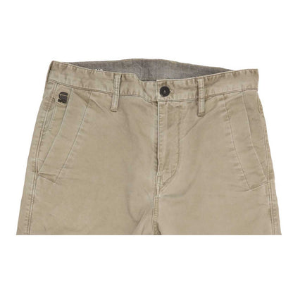 G-Star Broson Men Beige Tapered Chino Stretch Jeans W28 L30
