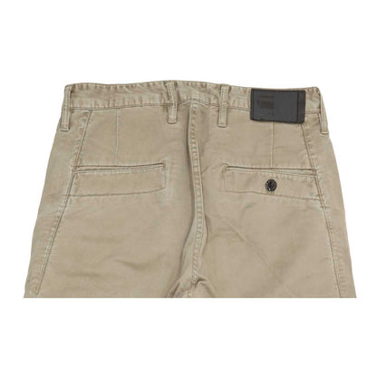 G-Star Broson Men Beige Tapered Chino Stretch Jeans W28 L30