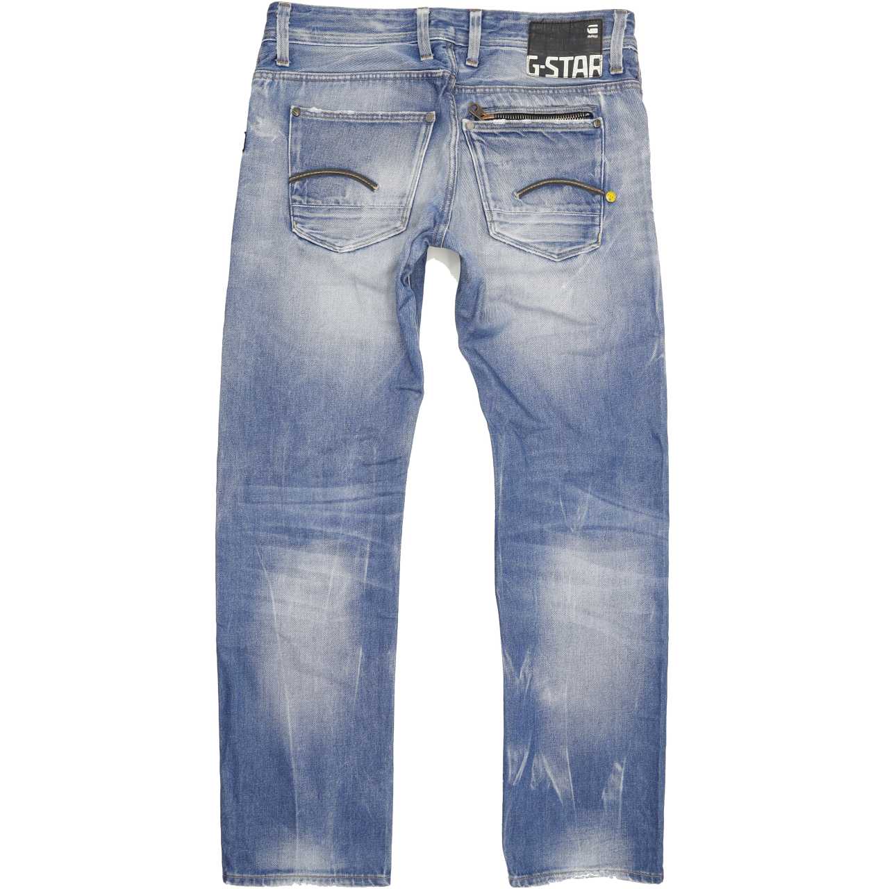 G-Star Men Blue Straight Slim Jeans W32 L31