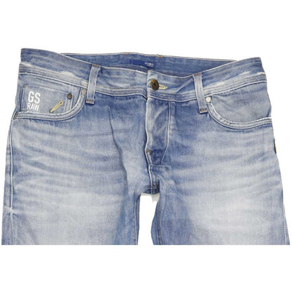G-Star Men Blue Straight Slim Jeans W32 L31