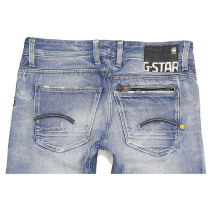G-Star Men Blue Straight Slim Jeans W32 L31