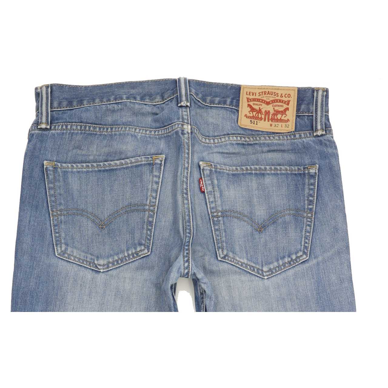 Levi's 511 Men Blue Straight Slim Jeans W32 L32