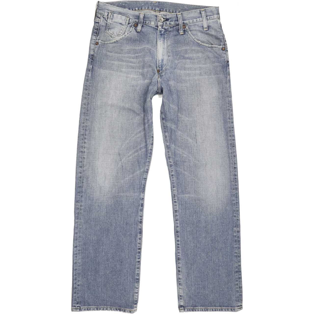 G-Star 3301 Shortcut Men Blue Straight Regular Jeans W33 L31