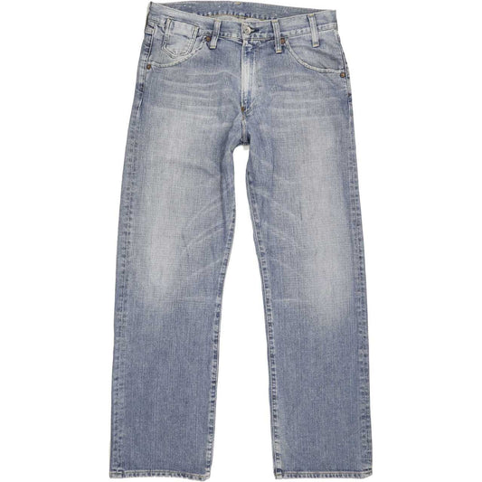 G-Star 3301 Shortcut Men Blue Straight Regular Jeans W33 L31