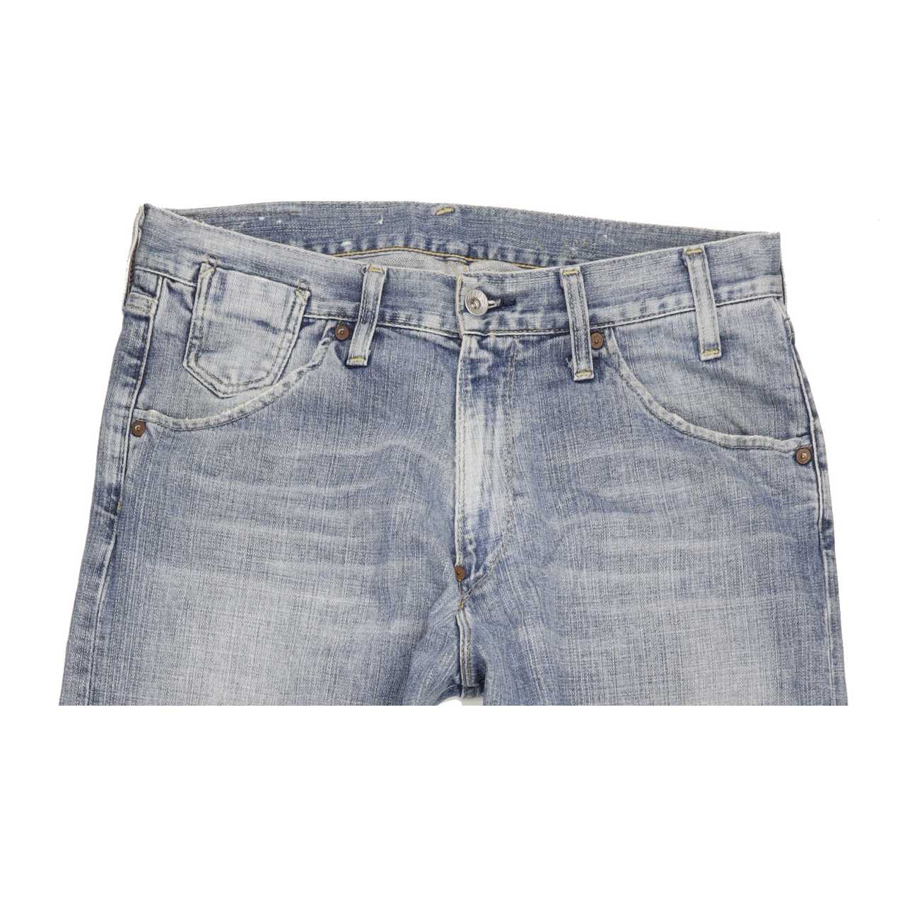 G-Star 3301 Shortcut Men Blue Straight Regular Jeans W33 L31