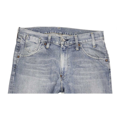 G-Star 3301 Shortcut Men Blue Straight Regular Jeans W33 L31