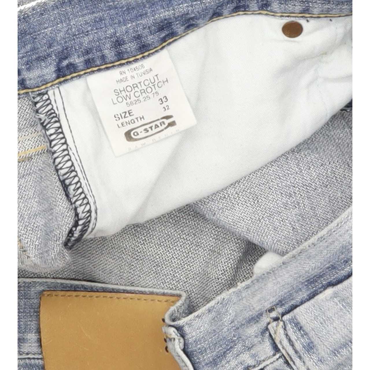 G-Star 3301 Shortcut Men Blue Straight Regular Jeans W33 L31