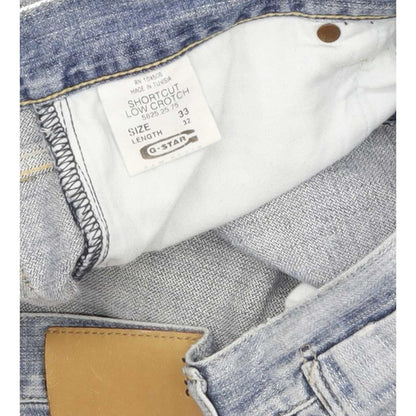 G-Star 3301 Shortcut Men Blue Straight Regular Jeans W33 L31