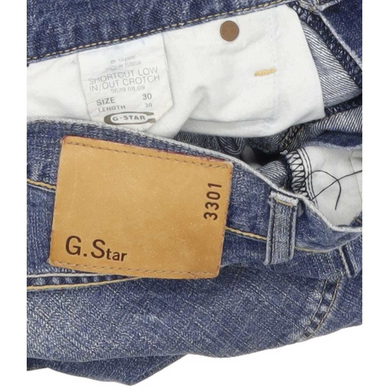 G-Star Shortcut Men Blue Straight Regular Jeans W30 L28