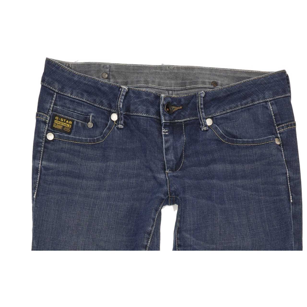 G-Star Midge Women Blue Straight Slim Stretch Jeans W31 L28