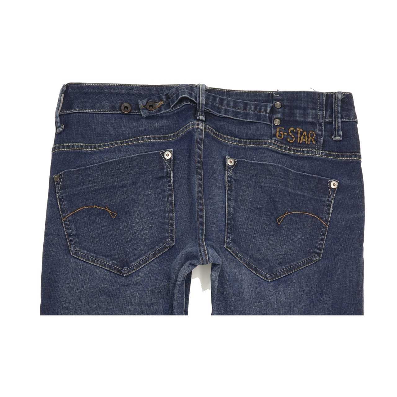 G-Star Midge Women Blue Straight Slim Stretch Jeans W31 L28