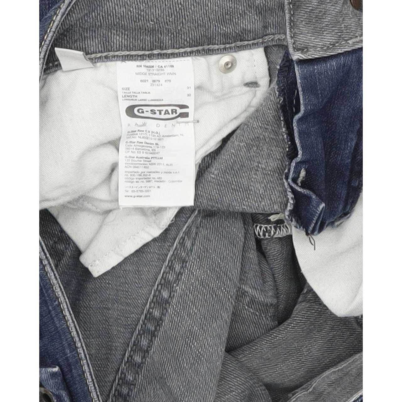 G-Star Midge Women Blue Straight Slim Stretch Jeans W31 L28