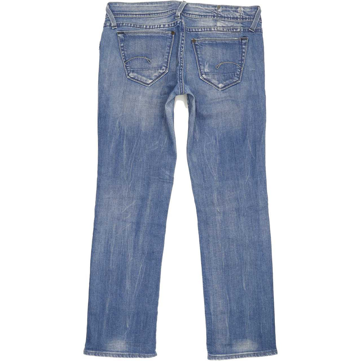 G-Star Core Women Blue Straight Slim Stretch Jeans W31 L29