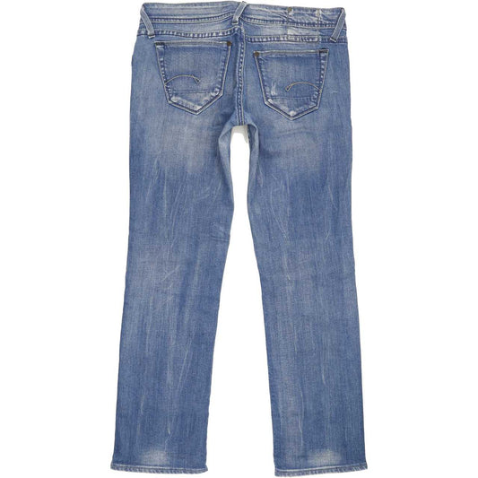 G-Star Core Women Blue Straight Slim Stretch Jeans W31 L29