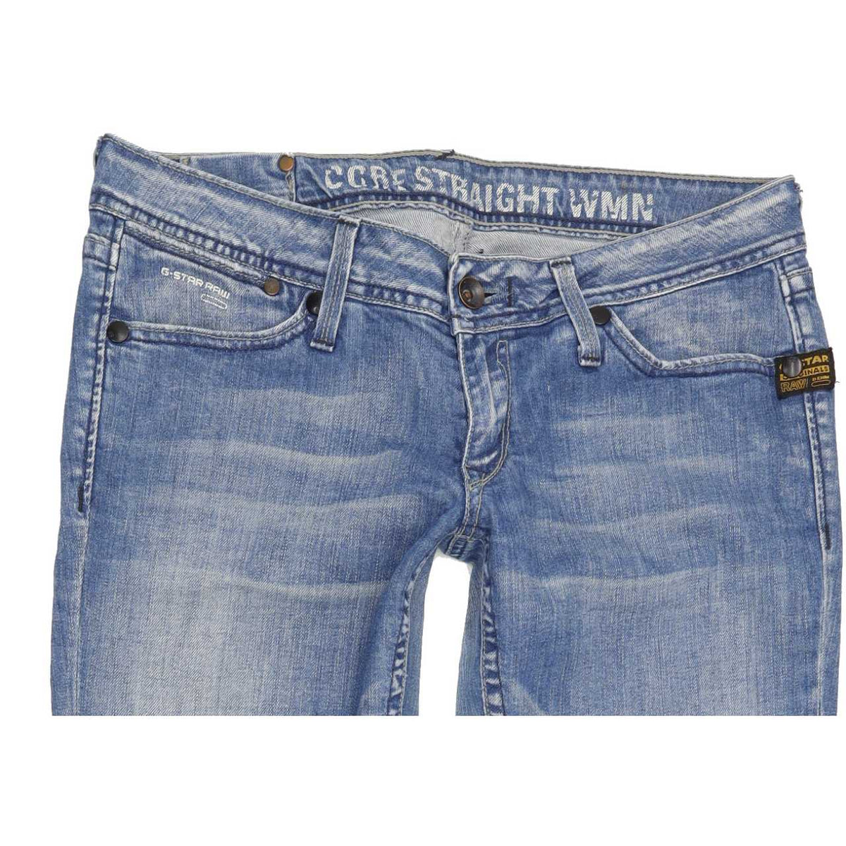 G-Star Core Women Blue Straight Slim Stretch Jeans W31 L29