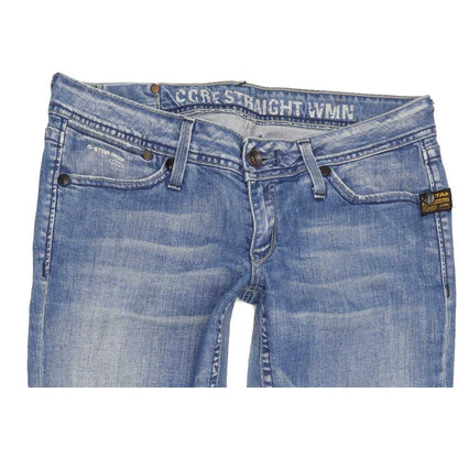 G-Star Core Women Blue Straight Slim Stretch Jeans W31 L29