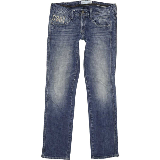 G-Star Saville Women Blue Straight Slim Stretch Jeans W32 L32