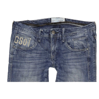 G-Star Saville Women Blue Straight Slim Stretch Jeans W32 L32