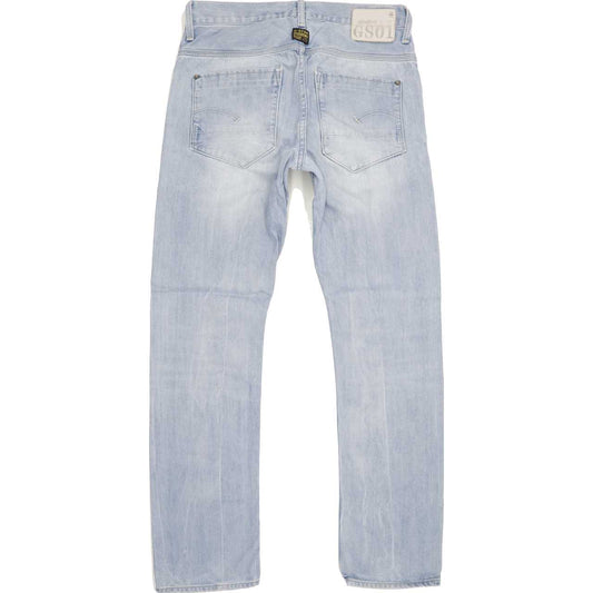 G-Star New Radar Men Blue Straight Slim Jeans W33 L32