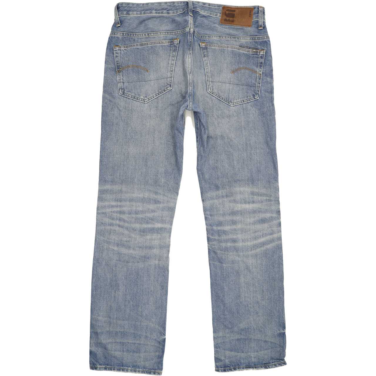 G-Star 3301 Men Blue Straight Loose Jeans W33 L32