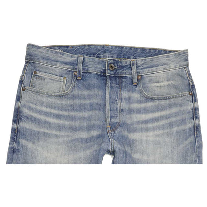 G-Star 3301 Men Blue Straight Loose Jeans W33 L32