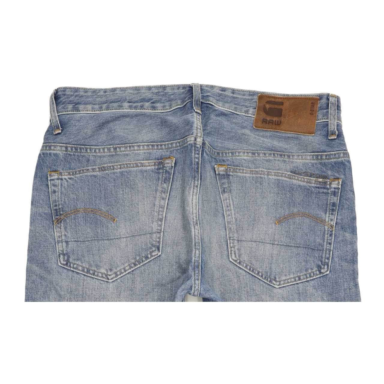 G-Star 3301 Men Blue Straight Loose Jeans W33 L32