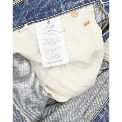 G-Star 3301 Men Blue Straight Loose Jeans W33 L32