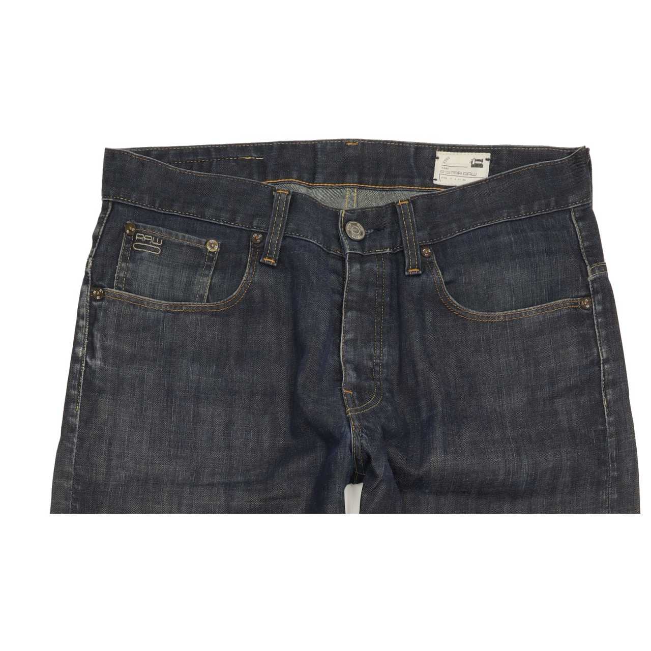 G-Star 3301 Men Blue Straight Regular Jeans W32 L30