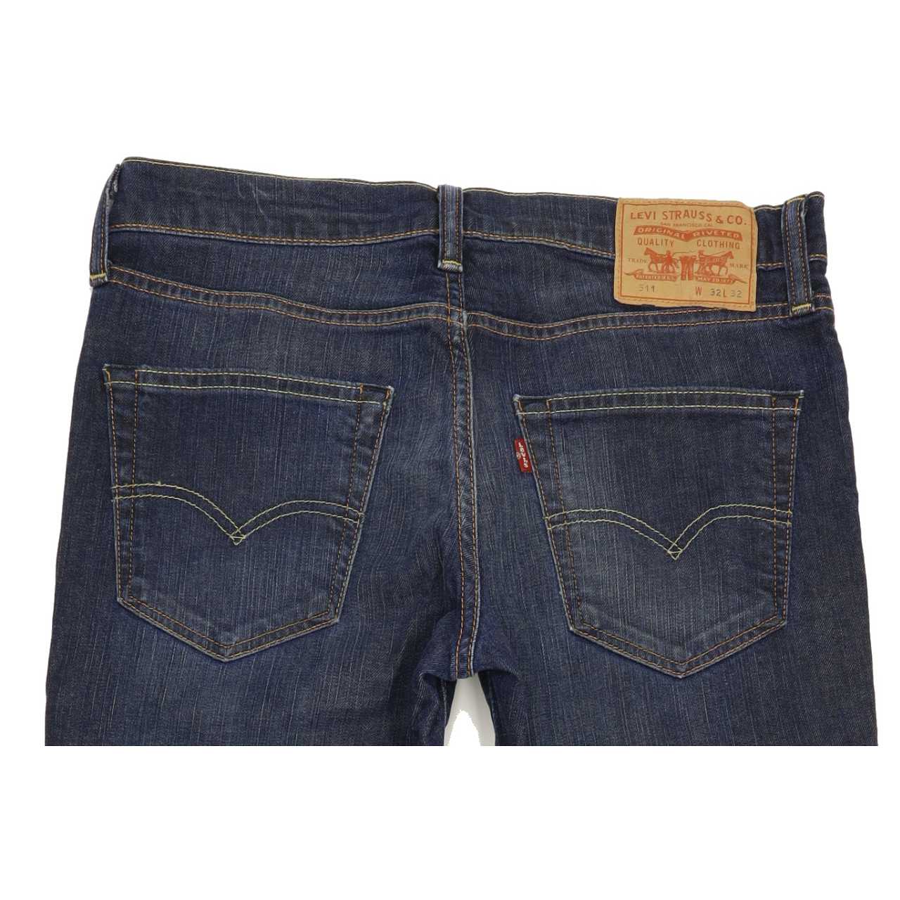 Levi's 511 Men Blue Straight Slim Stretch Jeans W32 L31