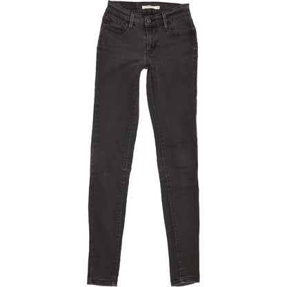 Levi's 710 Women Charcoal Skinny Slim Stretch Jeans W25 L34