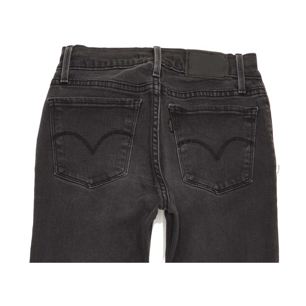 Levi's 710 Women Charcoal Skinny Slim Stretch Jeans W25 L34