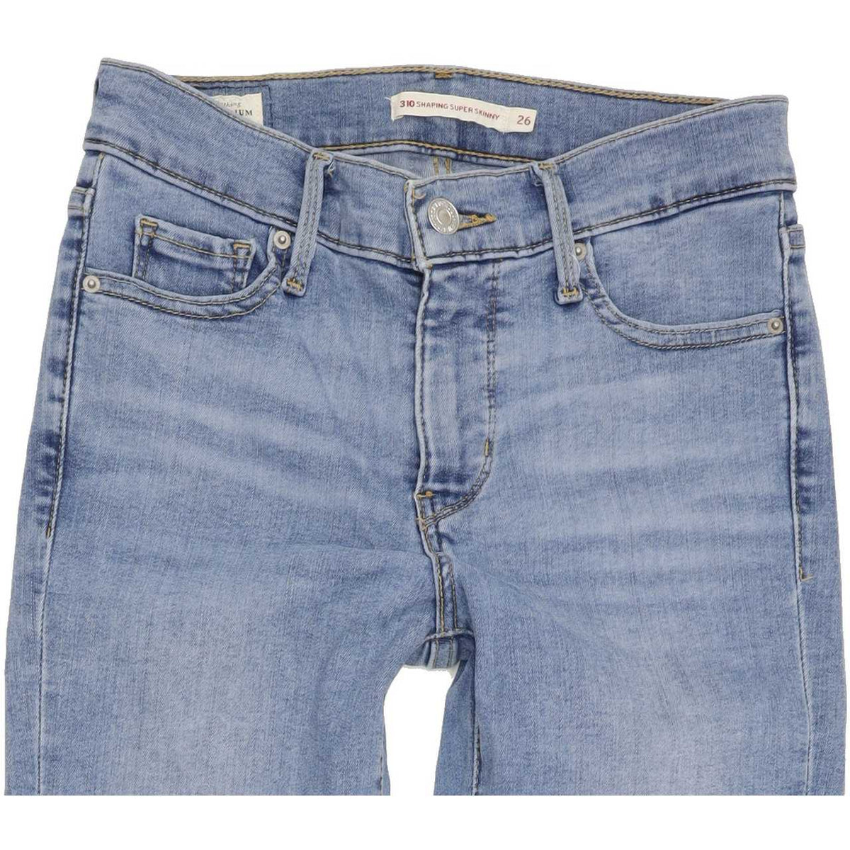 Levi's 310 Shaping High Rise Women Blue Skinny Stretch Jeans W26 L30