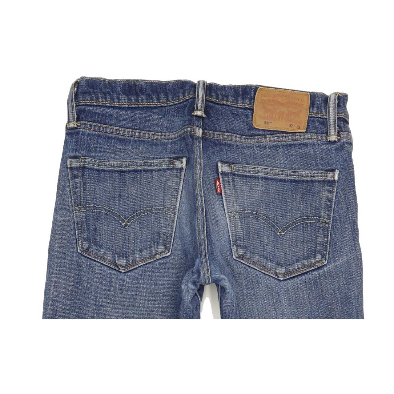 Levi's 511 Men Blue Straight Slim Stretch Jeans W32 L30