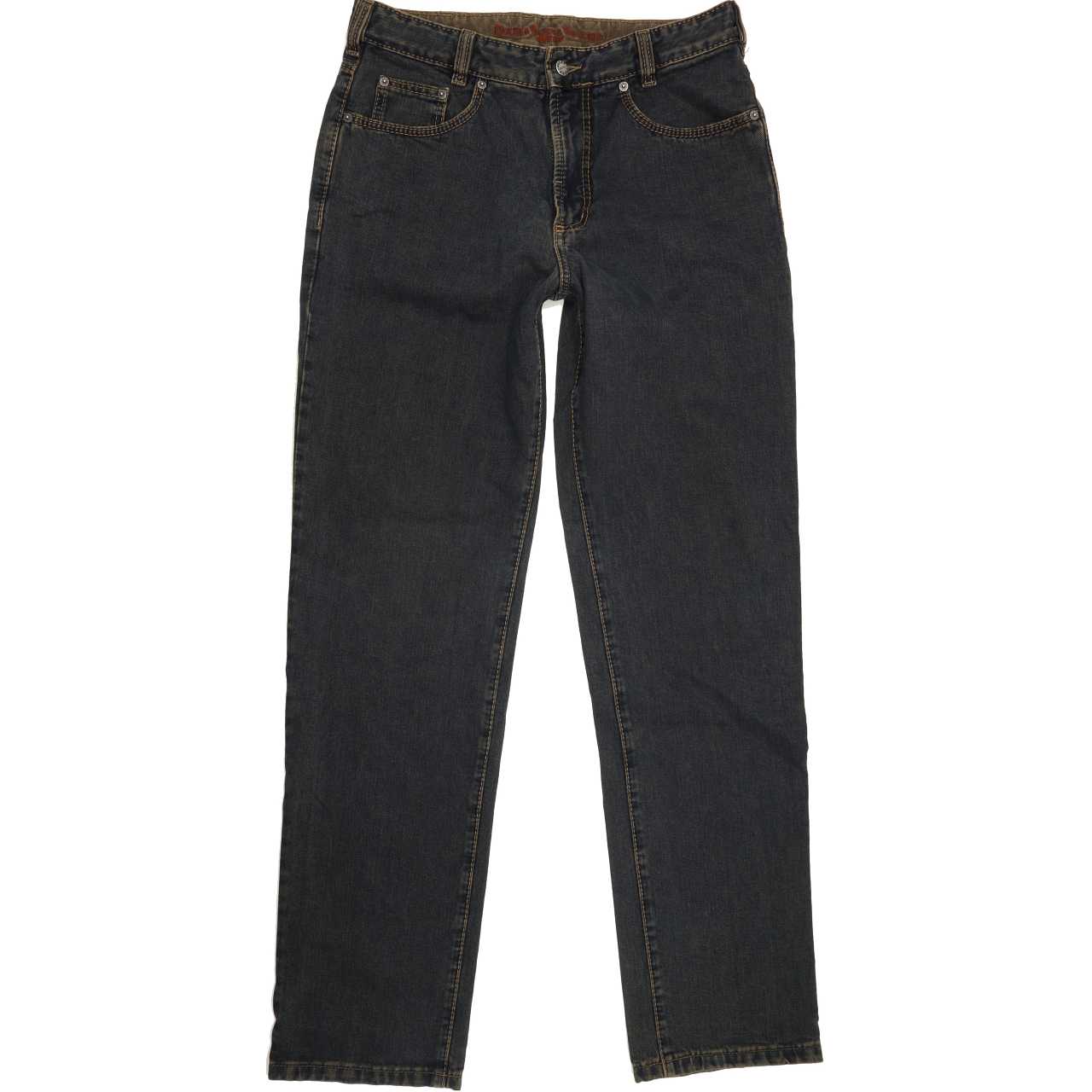Joker Double Saddle Stitched Men Blue Straight Regular Jeans W34 L35