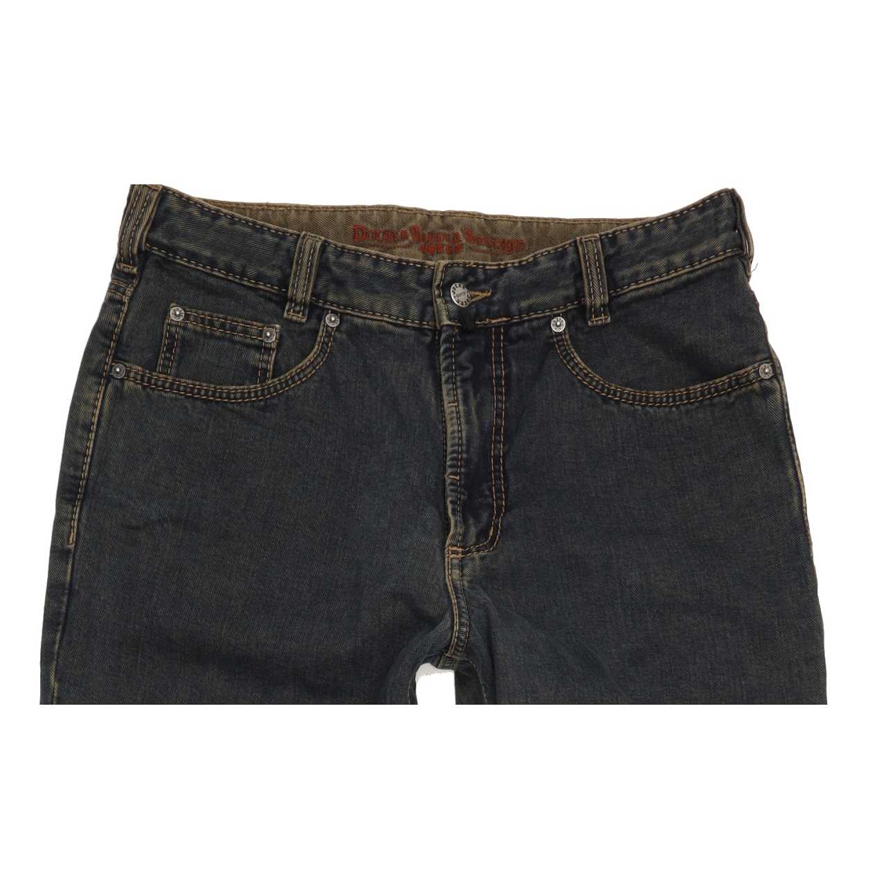 Joker Double Saddle Stitched Men Blue Straight Regular Jeans W34 L35