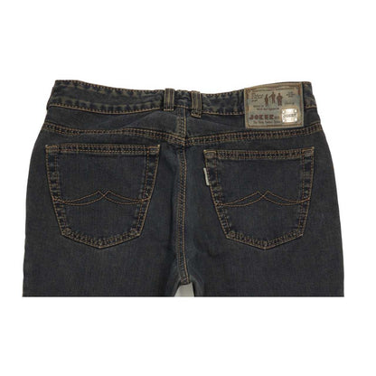 Joker Double Saddle Stitched Men Blue Straight Regular Jeans W34 L35