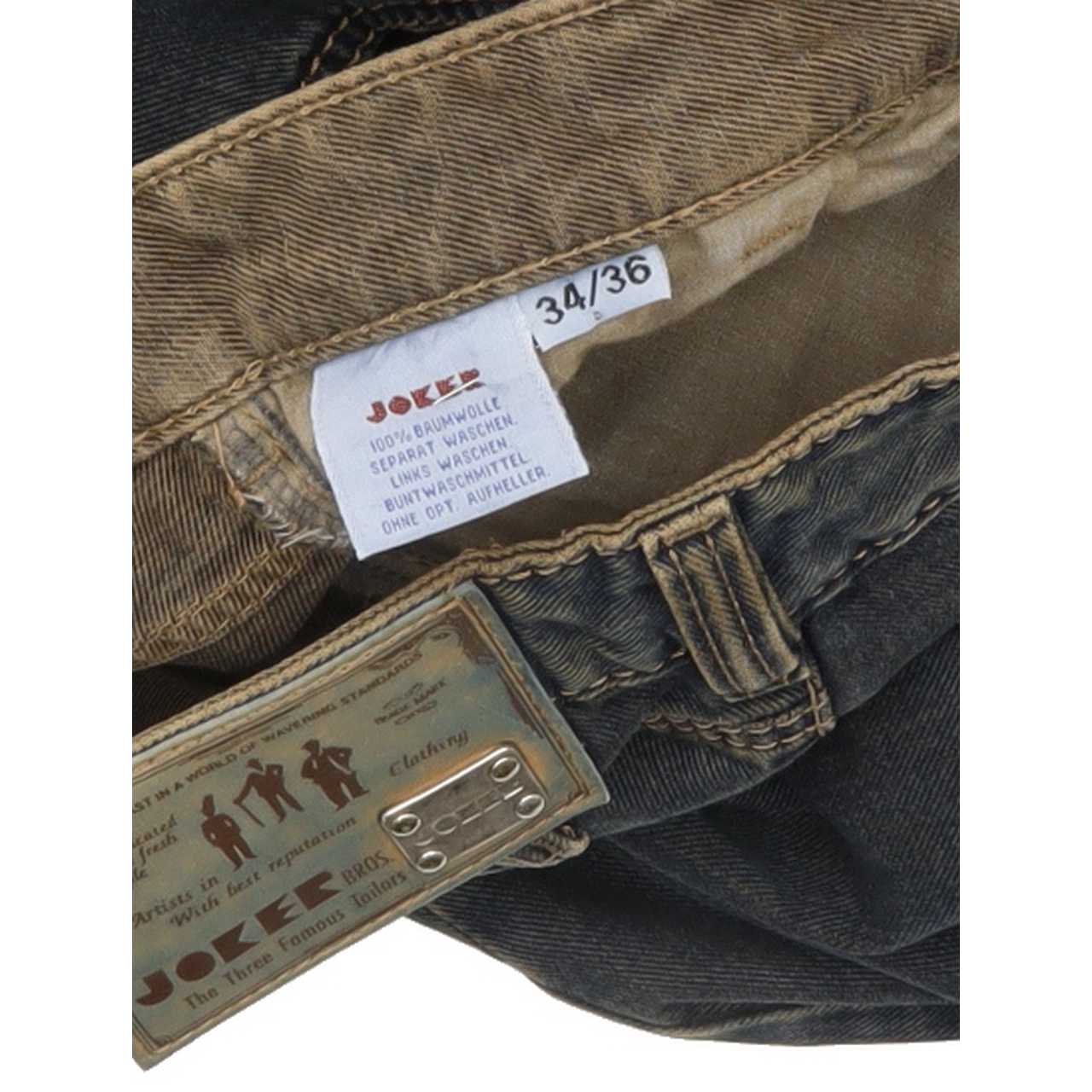 Joker Double Saddle Stitched Men Blue Straight Regular Jeans W34 L35