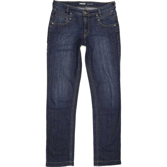 Joker Women Blue Straight Regular Stretch Jeans W31 L33