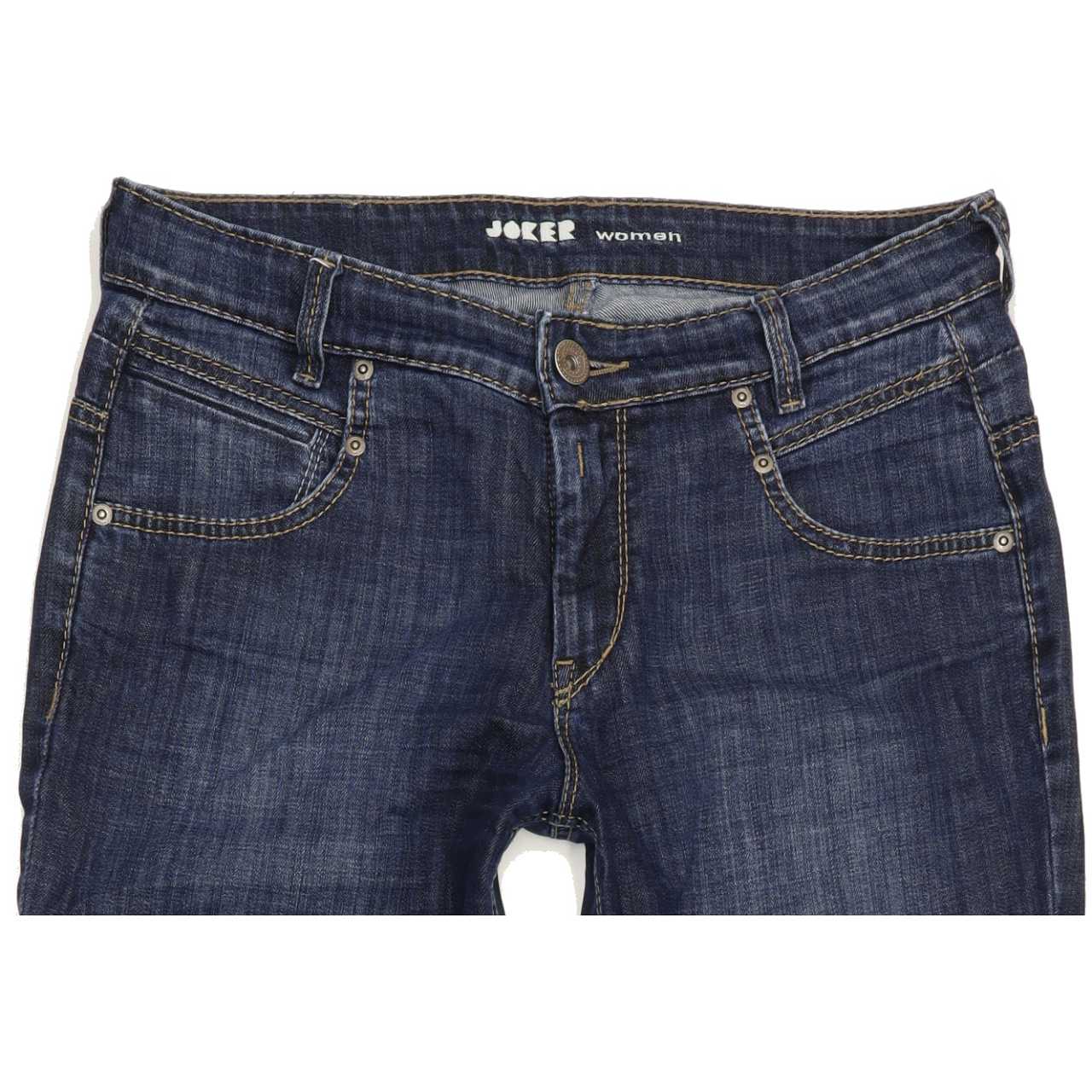 Joker Women Blue Straight Regular Stretch Jeans W31 L33