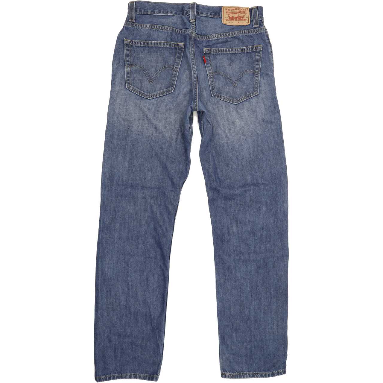Levi's 505 Men Blue Straight Regular Jeans W32 L32