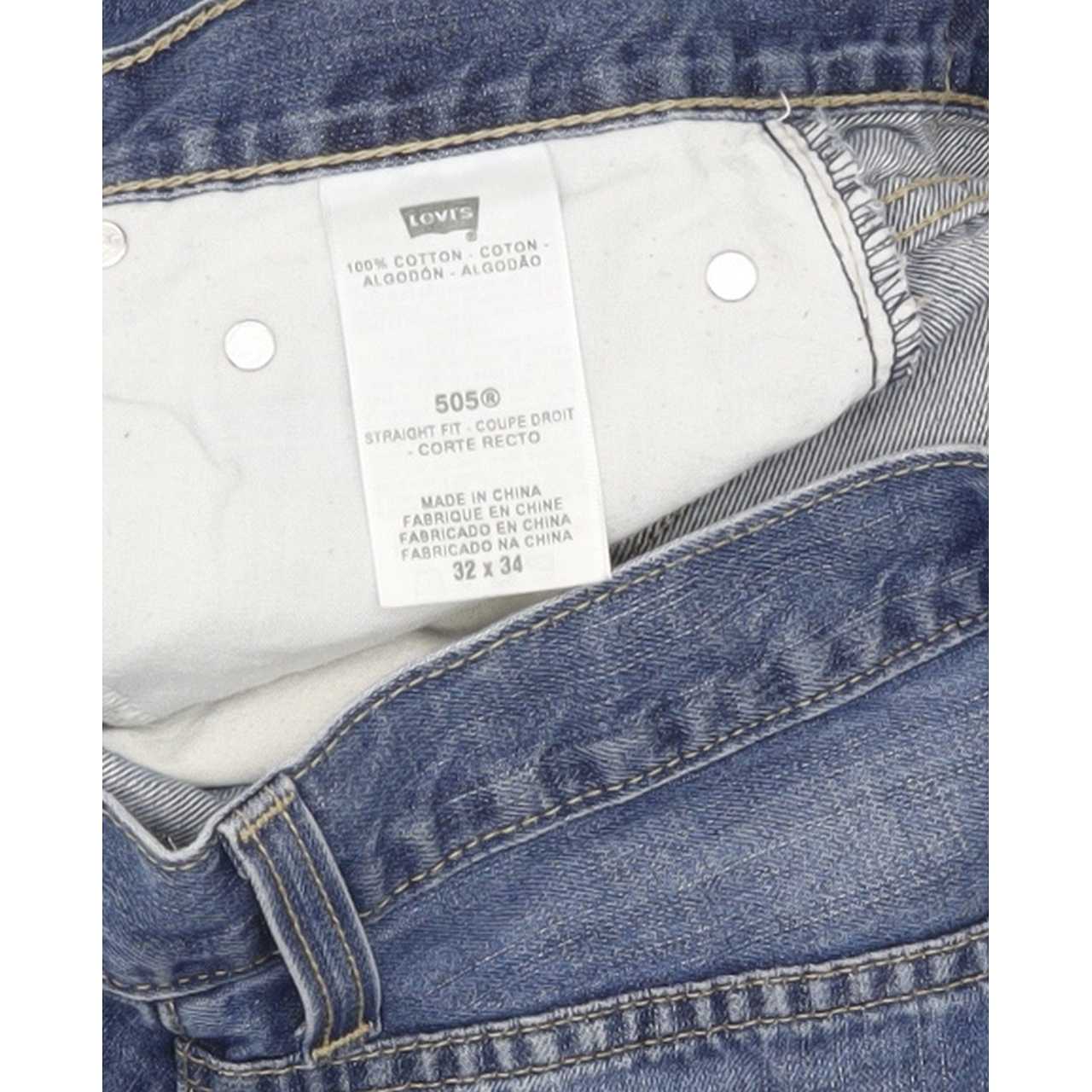 Levi's 505 Men Blue Straight Regular Jeans W32 L32